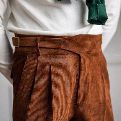 Old Money Wide-Leg Drape Trousers