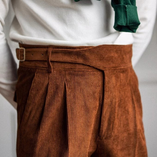 Old Money Wide-Leg Drape Trousers