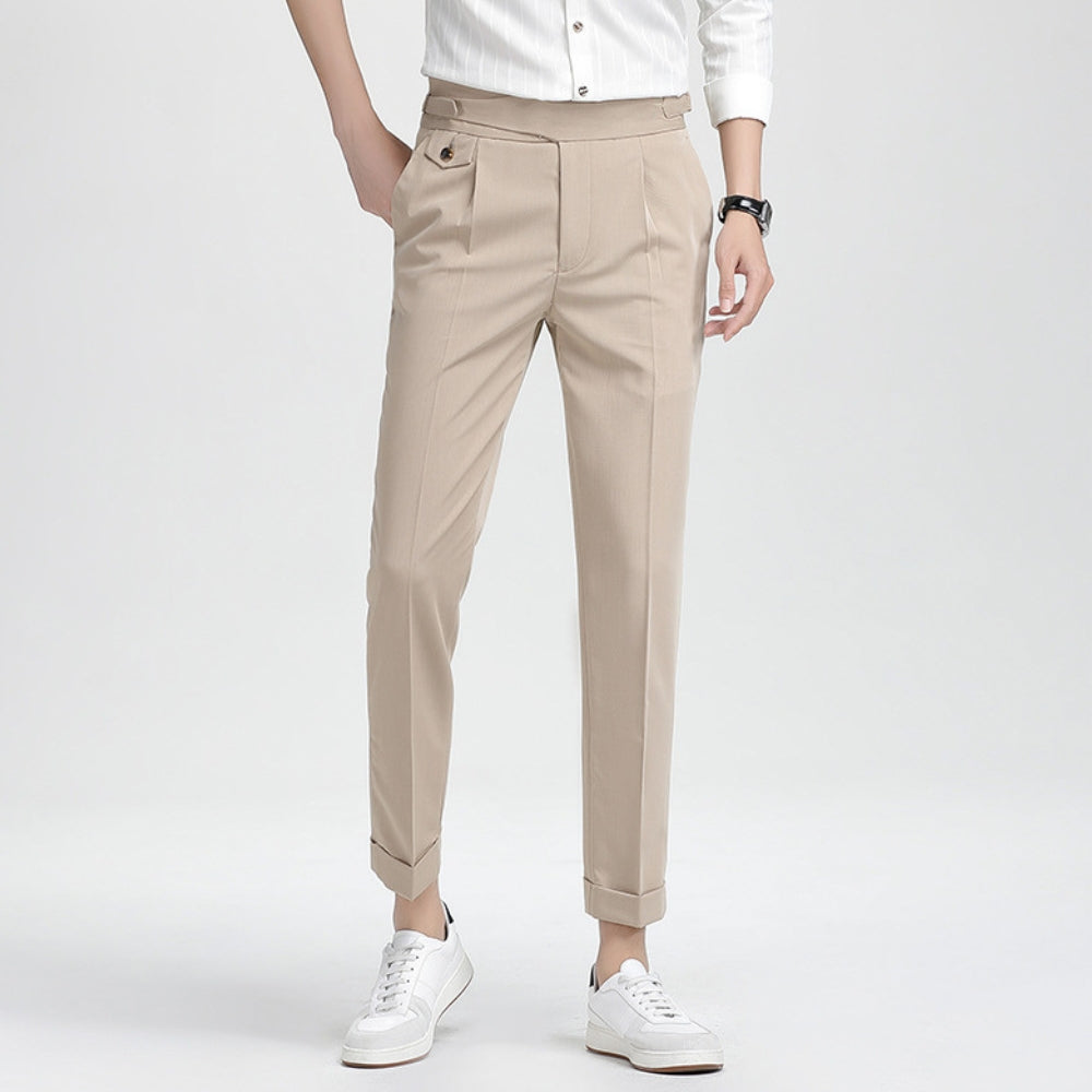 Old Money High Waist Nine-Point Trousers