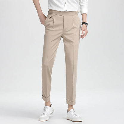 Old Money High Waist Nine-Point Trousers
