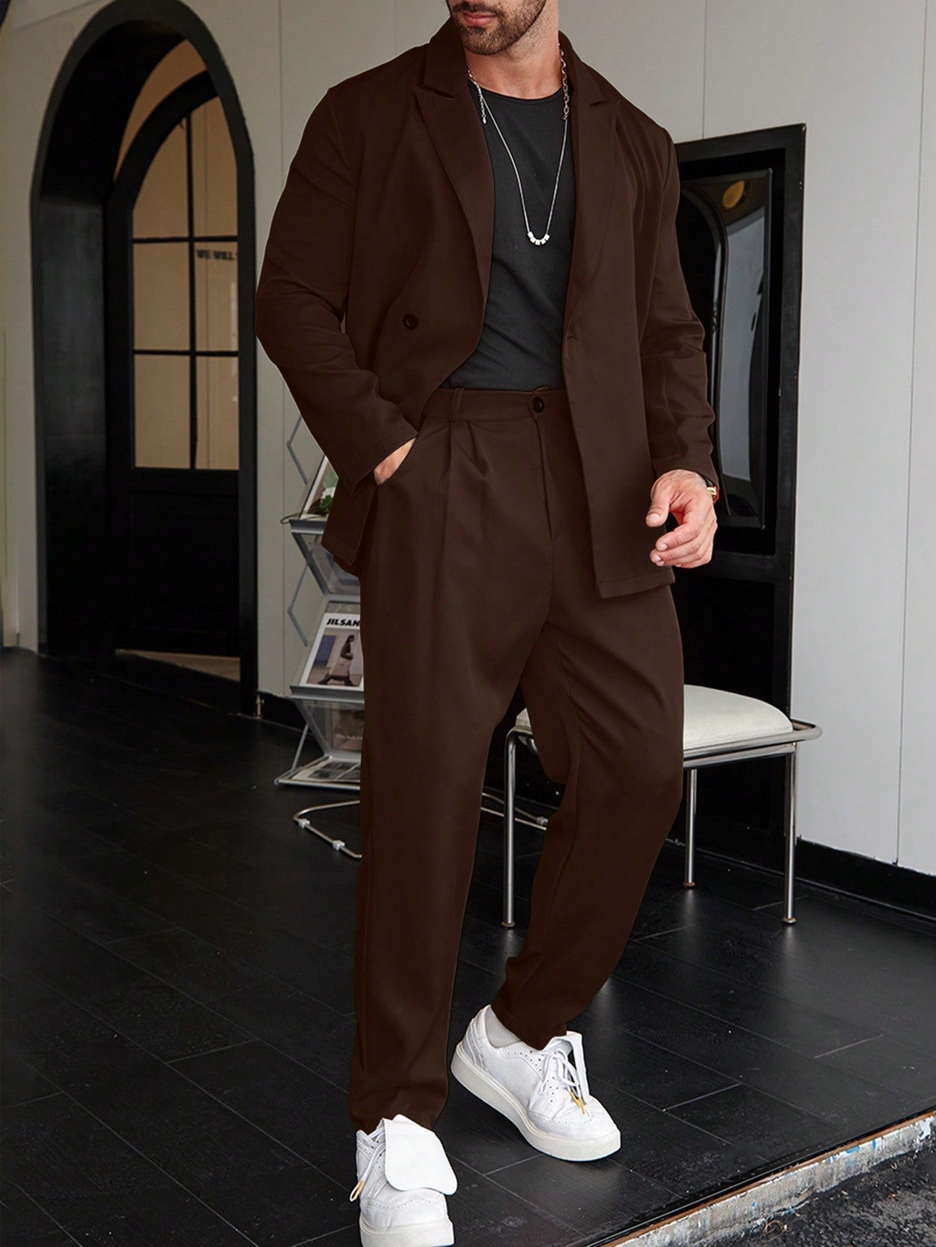 Old Money Casual One-Color Men's Suit