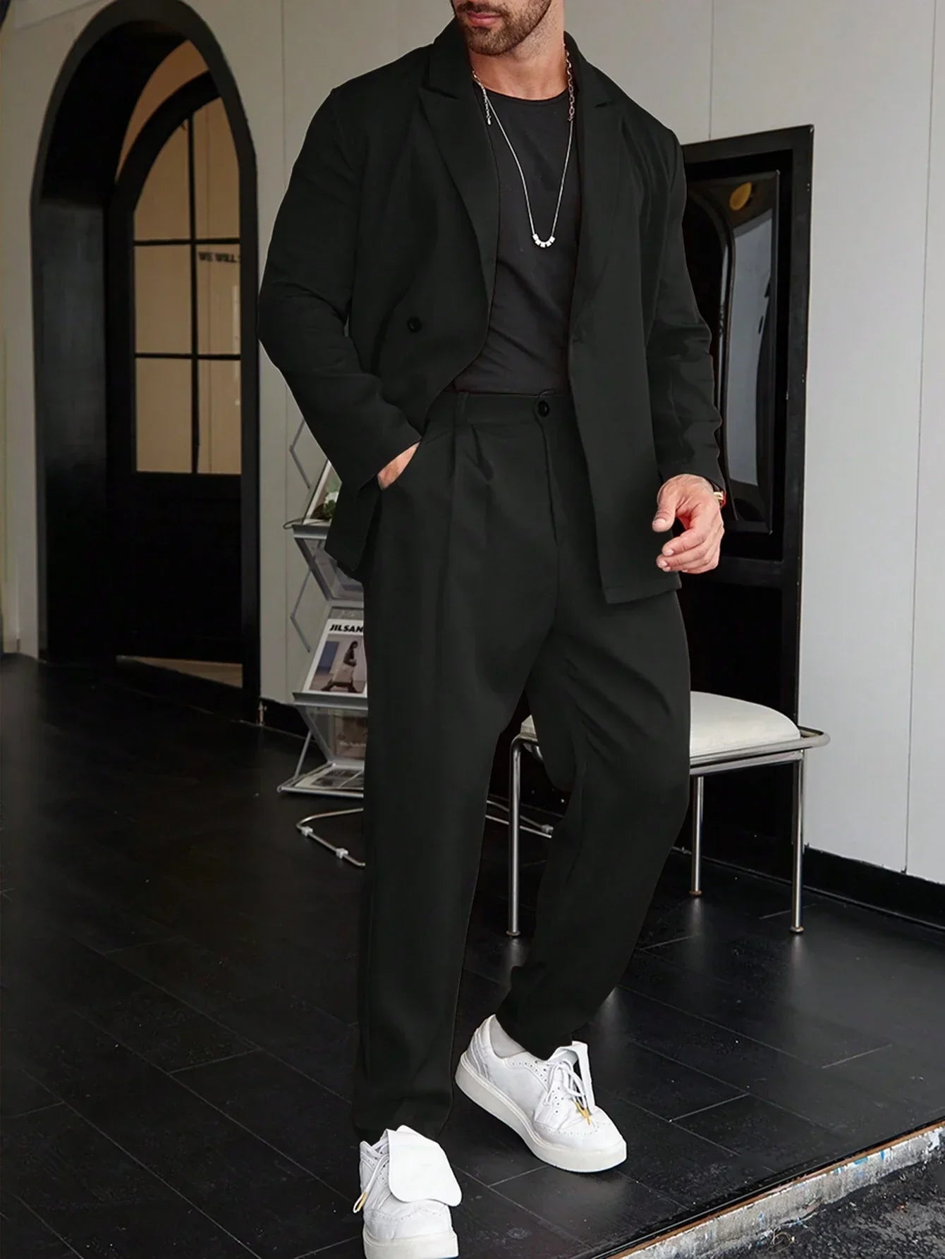 Old Money Casual One-Color Men's Suit