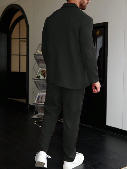 Old Money Casual One-Color Men's Suit