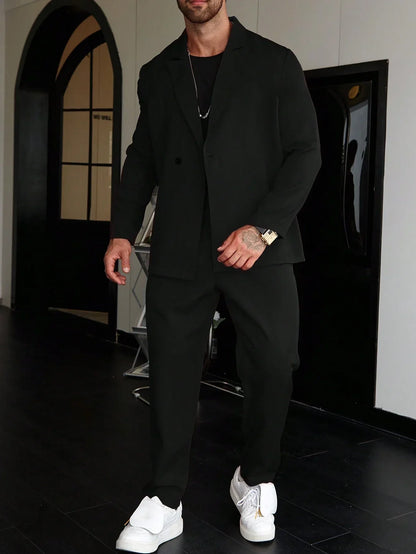 Old Money Casual One-Color Men's Suit