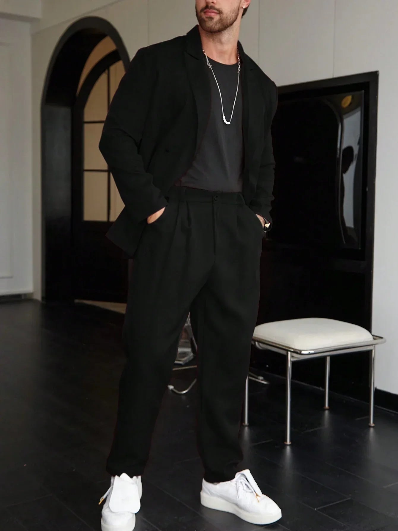 Old Money Casual One-Color Men's Suit