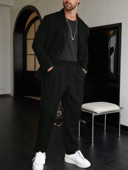 Old Money Casual One-Color Men's Suit