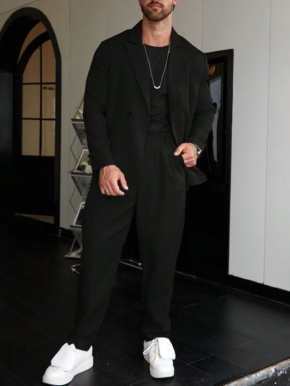 Old Money Casual One-Color Men's Suit