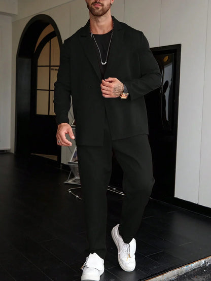 Old Money Casual One-Color Men's Suit