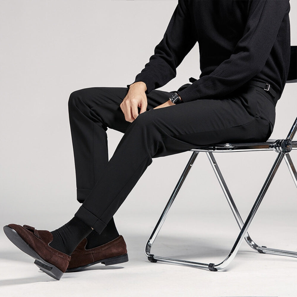 Old Money High Waist Nine-Point Trousers