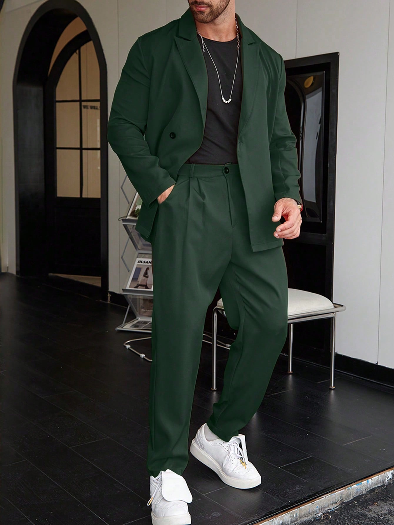Old Money Casual One-Color Men's Suit
