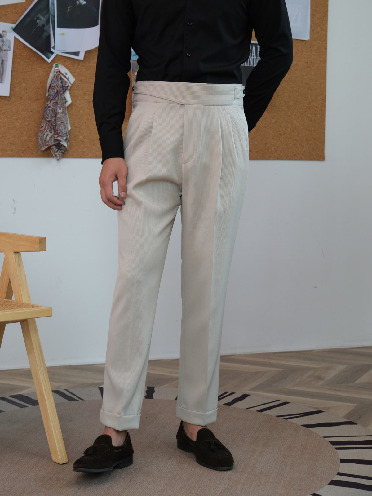 Old Money Old Money High Waist Gurkha Trousers