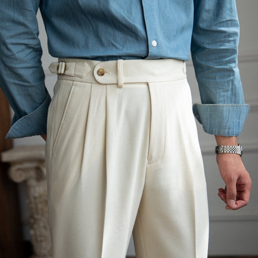 Old Money British Naple Versatile Trousers