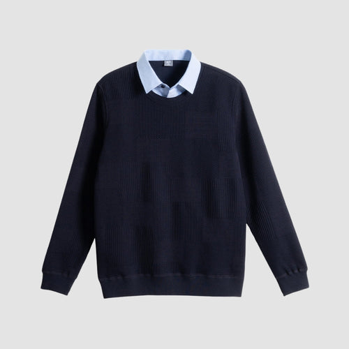 Old Money Light Luxury Two-Piece Knitted Shirt Sweater