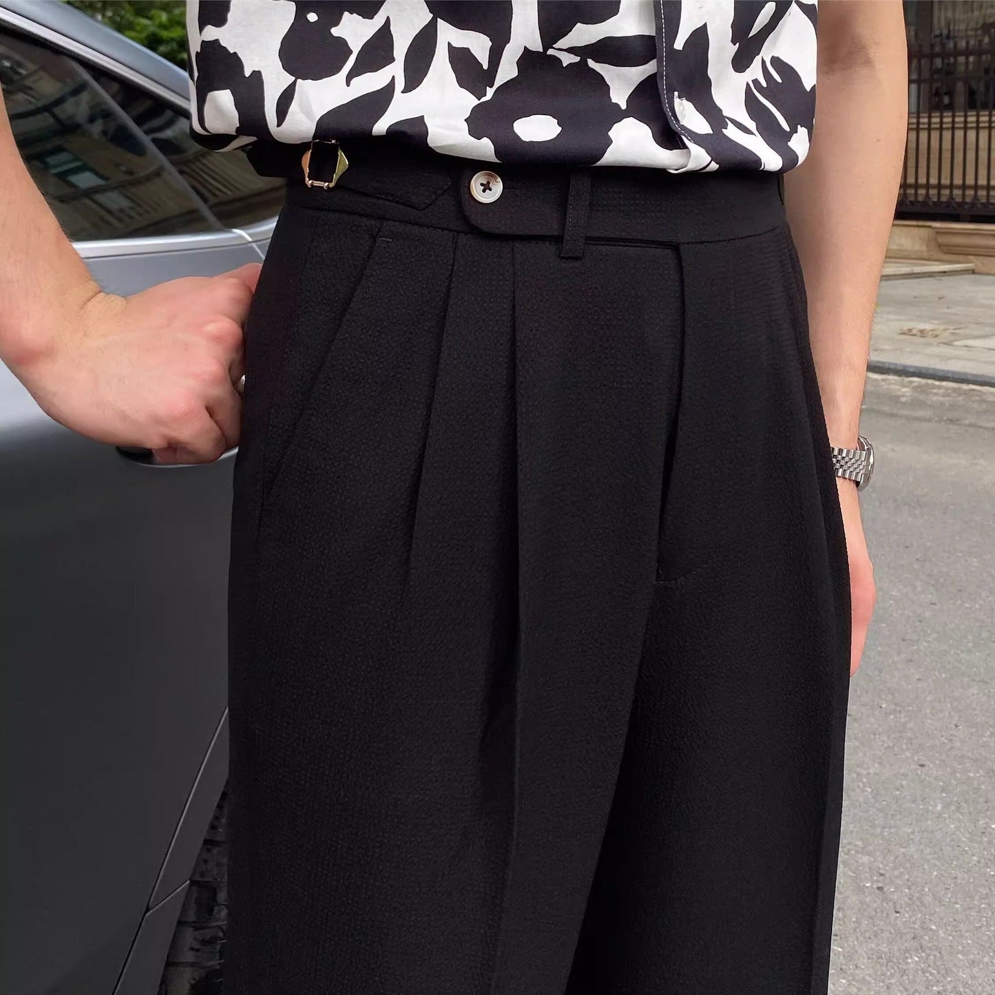 Old Money Old Money Naples Mid-Waist Trousers