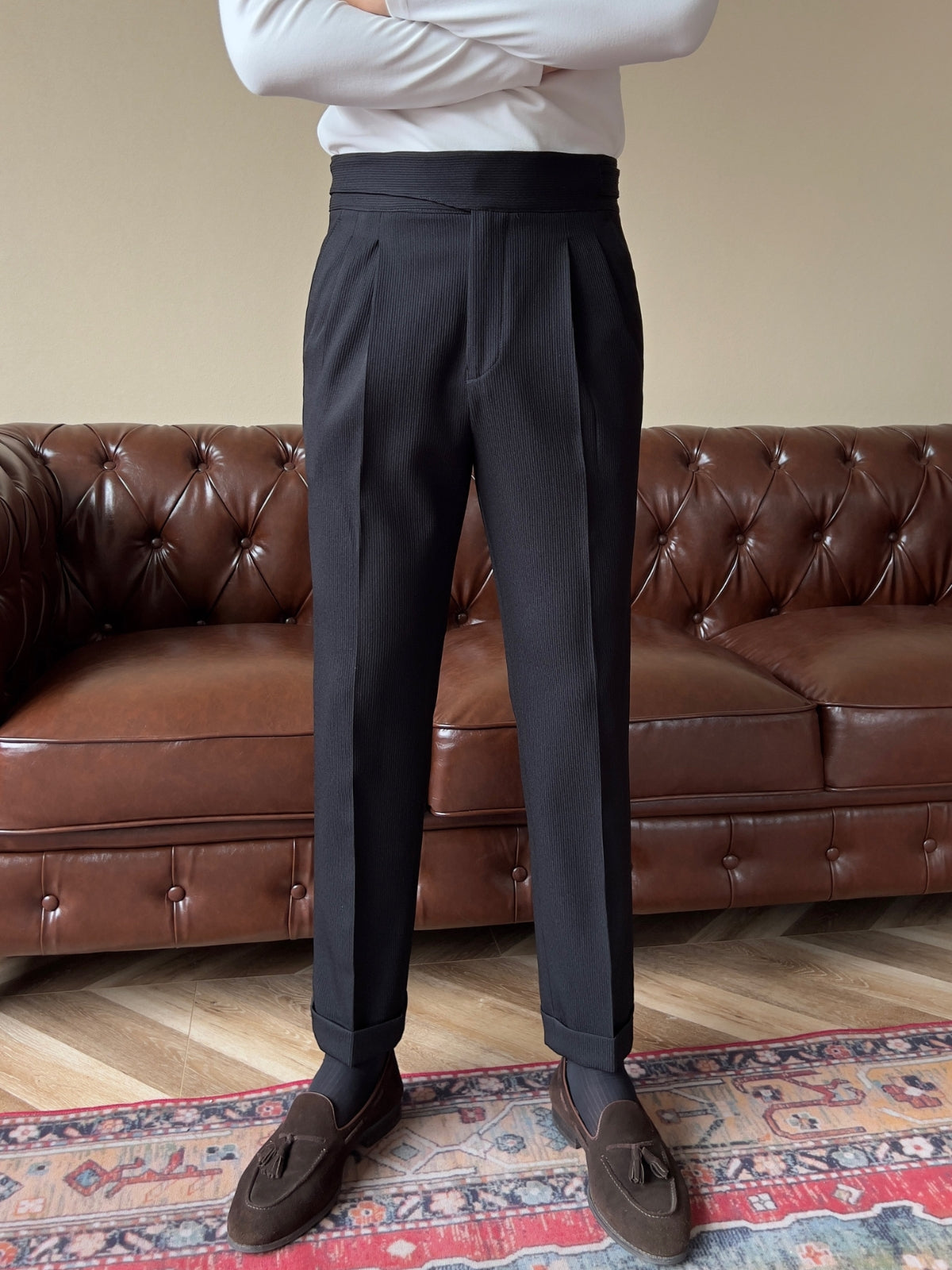 Old Money Old Money High Waist Gurkha Trousers