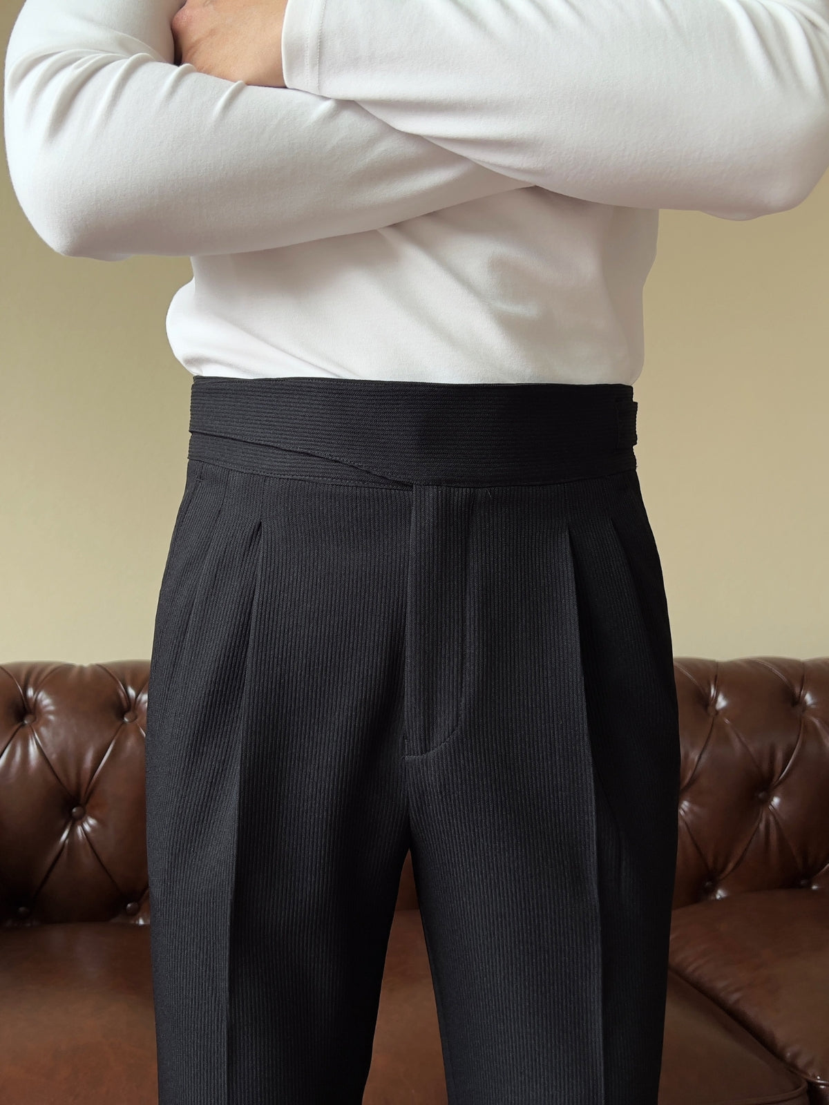 Old Money Old Money High Waist Gurkha Trousers