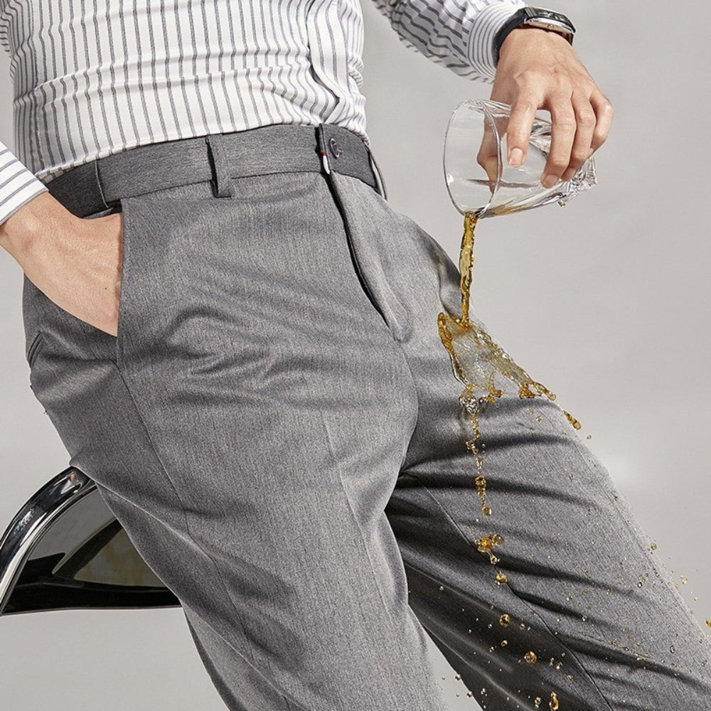 Old Money Gray Splash-Proof Suit Trousers