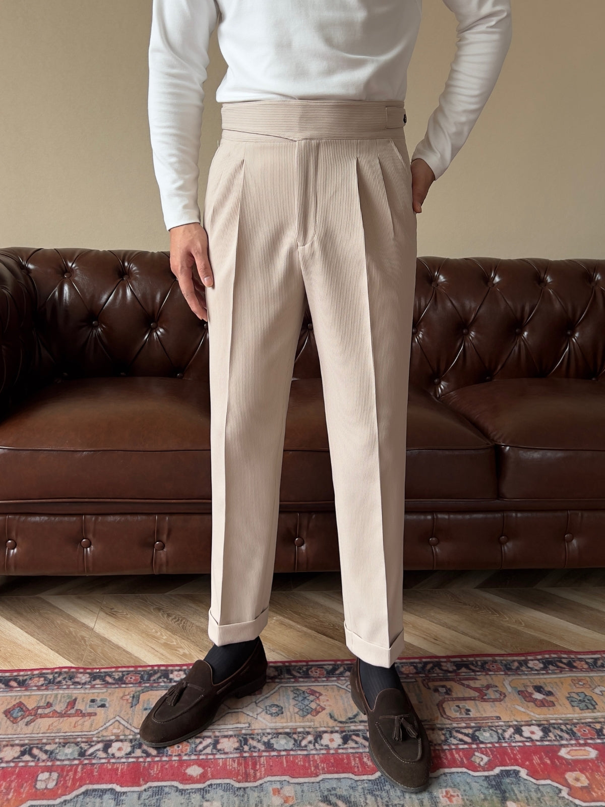 Old Money Old Money High Waist Gurkha Trousers