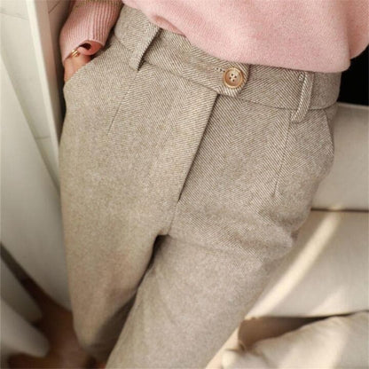 Perquaza™ Woolen Fitted Pants