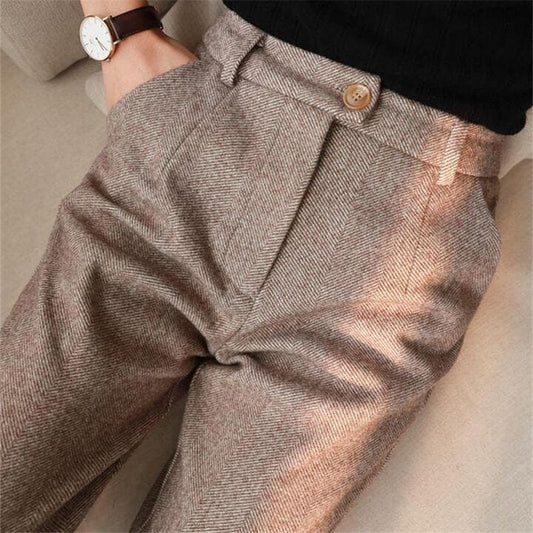 Perquaza™ Woolen Fitted Pants