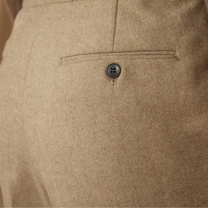 Shiny Wool Trousers