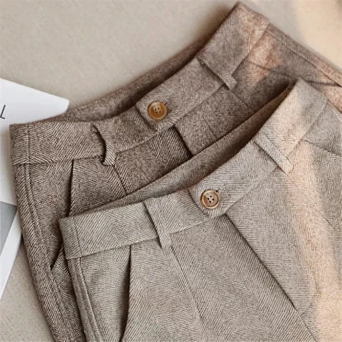 Perquaza™ Woolen Fitted Pants