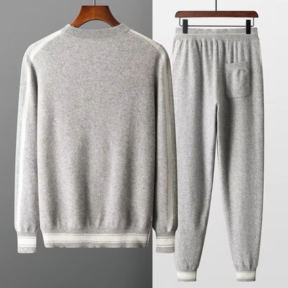 Old Money Two-Piece Men's Set in Cashmere Wool